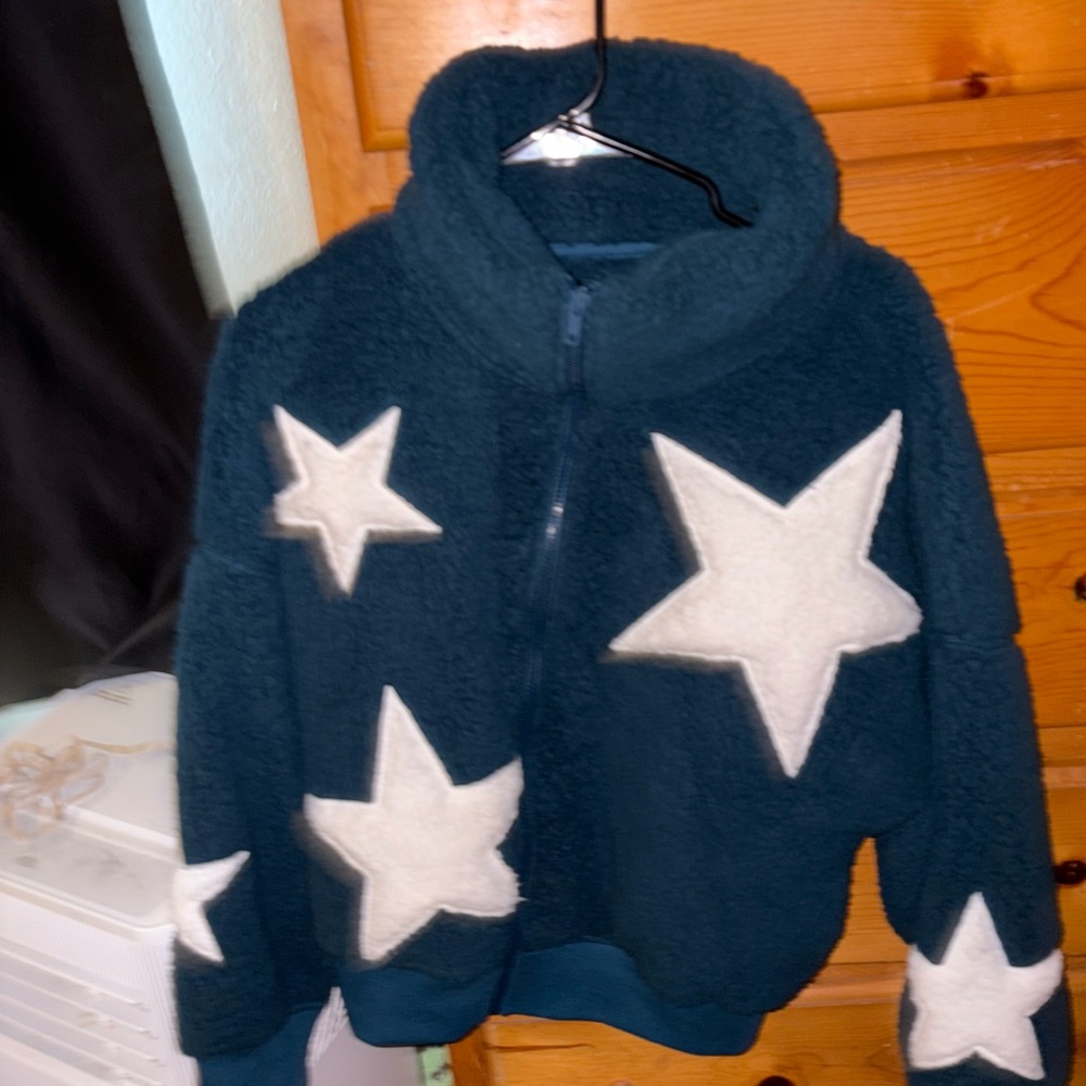 Kids Navy Blue Star Jacket